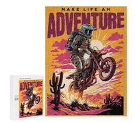 Puzzle pour Adolescents 500 PCS Make Life an Adventure Puzzle pour Adultes - Jeu Manuel - Décoration Murale - Difficile Et Stimulant 500 PCS