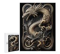 Puzzle pour Adolescents 500 PCS Monarch of Legend Dragon Puzzle Anti-Stress, Jouet De Décoration Intérieure, Cadeau Unique d'anniversaire Et De Noël 500 PCS