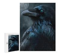Puzzle pour Adolescents 500 PCS Moonlit Raven Portrait Puzzles pour Adultes Découpe De Précision Stimule Le Cerveau Jeu Amusant Et Stimulant pour Toute La Famille 500 PCS