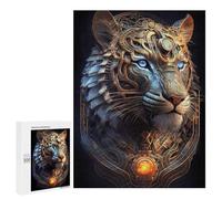 Puzzle pour Adolescents 500 PCS Mystical Cosmic Tiger Puzzles pour Adolescents - Jouets Anti-Stress - Améliore La Mémoire - Idéal comme Cadeau 500 PCS
