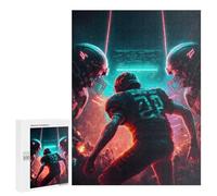 Puzzle pour Adolescents 500 PCS Neon Gridiron Dreams Puzzle pour Adultes - Jouet À Monter Soi-même - Défi Difficile - Cadeaux De Noël Et d'anniversaire 500 PCS