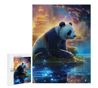 Puzzle pour Adolescents 500 PCS Panda in Enchanted Forest -3 Puzzle pour Adultes Jeux Relaxants pour Améliorer La Mémoire Cadeaux d'anniversaire Et De Noël Uniques 500 PCS