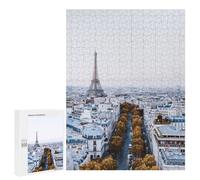 Puzzle pour Adolescents 500 PCS Paris Skyline with Eiffel Tower Puzzle pour Adultes Jeux Relaxants, Amusants Et Humoristiques Cadeaux d'anniversaire Et De Noël Uniques 500 PCS