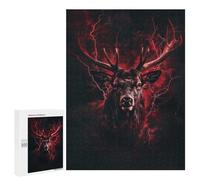 Puzzle pour Adolescents 500 PCS Pièces De Puzzle Animal Majestic Deer Puzzles pour Adolescents - Décoration Murale - Cadeaux pour Femmes, Amis Et Famille 500 PCS