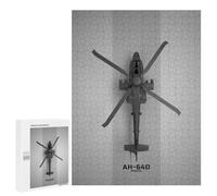 Puzzle pour Adolescents 500 PCS Pièces De Puzzle Apache AH 64D Puzzles pour Adolescents - Décoration Murale - Cadeaux pour Femmes, Amis Et Famille 500 PCS