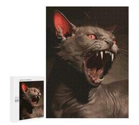 Puzzle pour Adolescents 500 PCS Pièces De Puzzle Black Horror Puzzles pour Adolescents - Décoration Murale - Cadeaux pour Femmes, Amis Et Famille 500 PCS