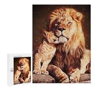 Puzzle pour Adolescents 500 PCS Pièces De Puzzle Cute Lion Puzzles pour Adolescents - Décoration Murale - Cadeaux pour Femmes, Amis Et Famille 500 PCS