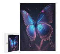 Puzzle pour Adolescents 500 PCS Pièces De Puzzle Glowing Butterfly Artwork-16 Puzzles pour Adolescents - Décoration Murale - Cadeaux pour Femmes, Amis Et Famille 500 PCS