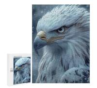 Puzzle pour Adolescents 500 PCS Pièces De Puzzle Majestic Bald Eagle Portrait in Winter Puzzles pour Adultes, Jeu Familial Anti-Stress, Défi À Relever 500 PCS