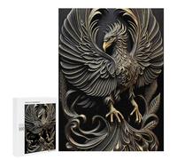 Puzzle pour Adolescents 500 PCS Pièces De Puzzle Mighty Golden Phoenix Deco Puzzles pour Adultes, Jeu Familial Anti-Stress, Défi À Relever 500 PCS