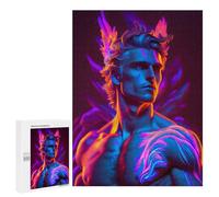 Puzzle pour Adolescents 500 PCS Pièces De Puzzle Neon Angel Statue Puzzles pour Adolescents - Décoration Murale - Cadeaux pour Femmes, Amis Et Famille 500 PCS
