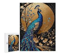 Puzzle pour Adolescents 500 PCS Pièces De Puzzle Peacock Kintsugi Art Puzzles pour Adolescents - Décoration Murale - Cadeaux pour Femmes, Amis Et Famille 500 PCS