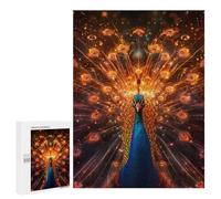 Puzzle pour Adolescents 500 PCS Pièces De Puzzle Radiant Peacock Puzzles pour Adolescents - Décoration Murale - Cadeaux pour Femmes, Amis Et Famille 500 PCS