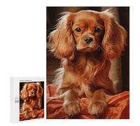 Puzzle pour Adolescents 500 PCS Pièces De Puzzle Ruby Cavalier King Charles Spaniel Puzzles pour Adolescents - Décoration Murale - Cadeaux pour Femmes, Amis Et Famille 500 PCS