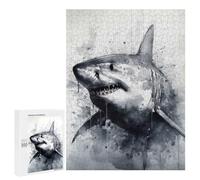Puzzle pour Adolescents 500 PCS Pièces De Puzzle Shark Inked Marine Hunter Puzzles pour Adolescents - Décoration Murale - Cadeaux pour Femmes, Amis Et Famille 500 PCS