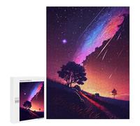Puzzle pour Adolescents 500 PCS Pièces De Puzzle Starry Night with Meteor Shower Puzzles pour Adolescents - Décoration Murale - Cadeaux pour Femmes, Amis Et Famille 500 PCS