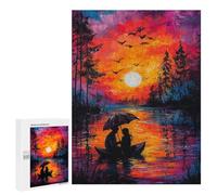 Puzzle pour Adolescents 500 PCS Pièces De Puzzle Sunset Romance Puzzles pour Adolescents - Décoration Murale - Cadeaux pour Femmes, Amis Et Famille 500 PCS