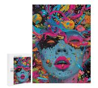 Puzzle pour Adolescents 500 PCS Pièces De Puzzle Vibrant Abstract Chaos Puzzles pour Adolescents - Décoration Murale - Cadeaux pour Femmes, Amis Et Famille 500 PCS