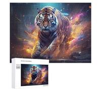 Puzzle pour Adolescents 500 PCS Powerful Tiger in Action -1 Puzzle pour Adultes - Jouet À Monter Soi-même - Défi Difficile - Cadeaux De Noël Et d'anniversaire 500 PCS