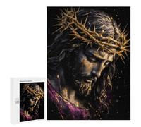 Puzzle pour Adolescents 500 PCS Purple Cloth and Crown of Thorns Puzzles pour Adolescents - Jouets Anti-Stress - Améliore La Mémoire - Idéal comme Cadeau 500 PCS