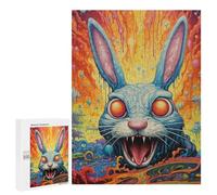 Puzzle pour Adolescents 500 PCS Rabbit Painting Puzzle pour Adultes - Jeu Manuel - Décoration Murale - Cadeaux Uniques pour Anniversaire Et Noël 500 PCS