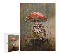 Puzzle pour Adolescents 500 PCS Rainy Forest Owl Puzzles pour Adultes Découpe De Précision Stimule Le Cerveau Jeu Amusant Et Stimulant pour Toute La Famille 500 PCS