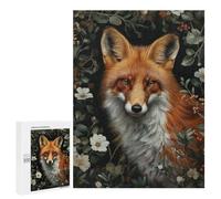 Puzzle pour Adolescents 500 PCS Red Fox in The Garden Puzzles pour Adultes Jeux De Bricolage Analyse Et Logique Jeu Stimulant Cadeaux 500 PCS