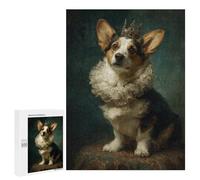 Puzzle pour Adolescents 500 PCS Royal Corgi Portrait-2 Puzzles pour Adultes Découpe De Précision Stimule Le Cerveau Jeu Amusant Et Stimulant pour Toute La Famille 500 PCS
