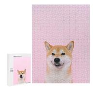 Puzzle pour Adolescents 500 PCS Smiling Shiba Inu Puzzles pour Adolescents - Jouets Anti-Stress - Assemblage De Motifs - Cadeaux Uniques pour Anniversaire Et Noël 500 PCS