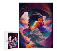 Puzzle pour Adolescents 500 PCS Space Clouds Colorful Puzzle pour Adultes Jeux Relaxants, Amusants Et Humoristiques Cadeaux d'anniversaire Uniques 500 PCS