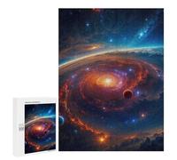 Puzzle pour Adolescents 500 PCS Space Nebula Galaxy Puzzles pour Adultes Jeux De Bricolage Analyse Et Logique Jeu Stimulant Cadeaux 500 PCS