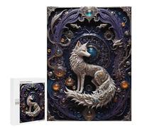 Puzzle pour Adolescents 500 PCS Steampunk Fox Art Deco Puzzles pour Adultes Jeux De Bricolage Analyse Et Logique Jeu Stimulant Cadeaux 500 PCS