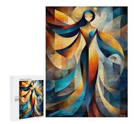 Puzzle pour Adolescents 500 PCS Thalassa - Cubist Minimal Mythology Abstract Puzzle pour Adultes Jeux Relaxants, Amusants Et Humoristiques Cadeaux d'anniversaire Uniques 500 PCS