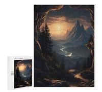 Puzzle pour Adolescents 500 PCS Tranquil View from A Cave Puzzles pour Adultes Jeux De Bricolage Analyse Et Logique Jeu Stimulant Cadeaux 500 PCS
