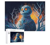 Puzzle pour Adolescents 500 PCS Whimsical Ghostly Figure in A Surreal Forest Puzzle pour Adultes - Jouet À Monter Soi-même - Défi Difficile - Cadeaux De Noël Et d'anniversaire 500 PCS