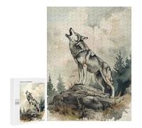 Puzzle pour Adolescents 500 PCS Wolf Call of The Wild Puzzles pour Adolescents - Jouets Anti-Stress - Améliore La Mémoire - Idéal comme Cadeau 500 PCS