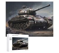 Puzzle pour Adolescents 500 PCS World War 2 Tank Puzzle Anti-Stress, Jouet De Décoration Intérieure, Cadeau Unique d'anniversaire Et De Noël 500 PCS