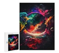 Puzzle pour adolescents 500 pièces Colorful Universe Paint Puzzles pour adultes jouets décoration murale vacances à la maison passe-temps anti-stress cadeaux 500 pièces