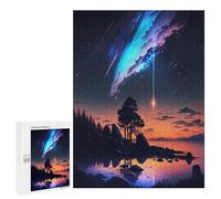 Puzzle pour adolescents 500 pièces Galaxy Sunset Anime Puzzle pour adolescents Jouets anti-stress Amélioration de la mémoire 500 pièces