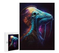 Puzzle pour adolescents 500 pièces portraits extraterrestres puzzles pour adultes Jeux de relaxation Assemblage de motifs Interaction parent-enfant 500 pièces