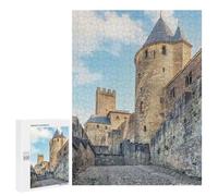 Puzzle pour adolescents 500 pièces Puzzle Fortress Carcassonne pour adultes, jeu de réflexion, décoration parfaite, plaisir pour les activités à la maison, 500 pièces