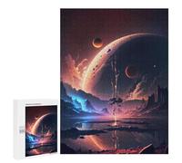 Puzzle pour adolescents 500 pièces Space Tree Scene Puzzle pour Adultes Jeux Relaxants Mais Amusants Et Humoristiques 500 PCS