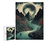 Puzzle pour adolescents 500 pièces Whispering Forest Pathway Puzzle pour adultes Jeu familial Cadeau d'anniversaire Parent-Enfant Interaction 500 pièces