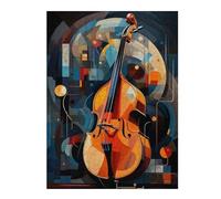 Puzzle pour Adolescents 52x38cm/1000pcs Abstract Jazz Art Puzzle pour Adultes Jeux Relaxants Décoration Parfaite Difficile À Compléter 52x38cm/1000pcs