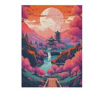 Puzzle pour Adolescents 52x38cm/1000pcs Amazing Colorful Landscape Jeu De Réflexion pour Adultes, Amusant Et Humoristique, pour Stimuler Votre Cerveau 52x38cm/1000pcs