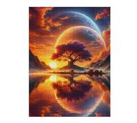 Puzzle pour Adolescents 52x38cm/1000pcs Astral Sunset Dreamscape Puzzle pour Adultes Jeux Amusants Découpe De Précision Cadeaux Uniques d'anniversaire Et De Noël 52x38cm/1000pcs
