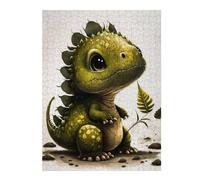 Puzzle pour Adolescents 52x38cm/1000pcs Baby Dinosaur with Ferns Puzzles pour Adolescents Jeux Relaxants Course De Vitesse Manuelle Difficile Et Stimulant 52x38cm/1000pcs