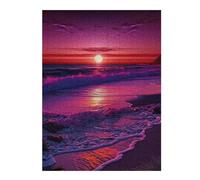 Puzzle pour Adolescents 52x38cm/1000pcs Beautiful Sunset Beach Puzzles pour Adolescents - Décoration Murale - Améliore La Mémoire - Cadeaux De Noël Et d'anniversaire 52x38cm/1000pcs