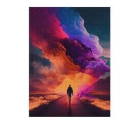 Puzzle pour Adolescents 52x38cm/1000pcs Colorful Clouds Journey Puzzle Anti-Stress - Analyse Et Logique - Niveau Difficile Et Stimulant 52x38cm/1000pcs