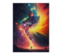 Puzzle pour Adolescents 52x38cm/1000pcs Cosmic Journey A Solo Stroll Through The Stars Puzzle pour Adultes, Jeux Familiaux, Difficile, Idéal comme Cadeau pour Toute La Famille 52x38cm/1000pcs